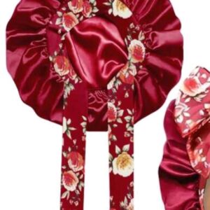 BONNET DE SOMMEIL EN SATIN ELASTIQUE/DE MAQUILLAGE COULEUR NOIR ROUGE VIOLET TAILLE UNIQUE 50 PIECES